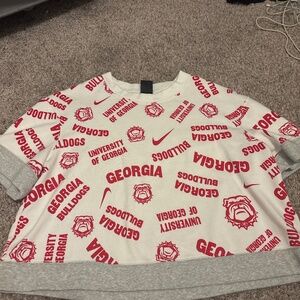 Nike Georgia Bulldogs Cropped Top - Size X-Large